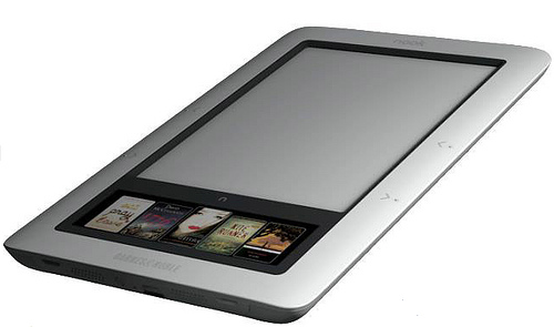 The 'nook' e-reader by Barnes & Noble