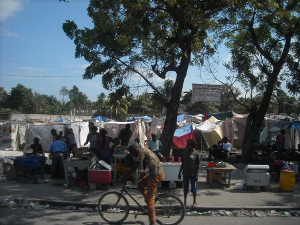 2TentCity A tent city in Port-au-Prince Haiti.
