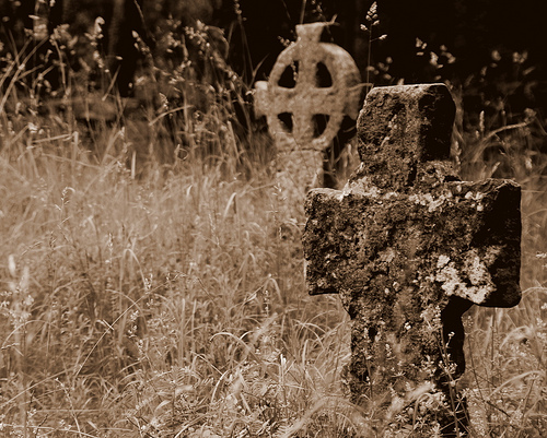 tombstone tombstone sepia celtic cross