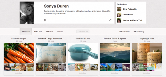 pinterest screenshot