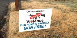 this home proudly gun free