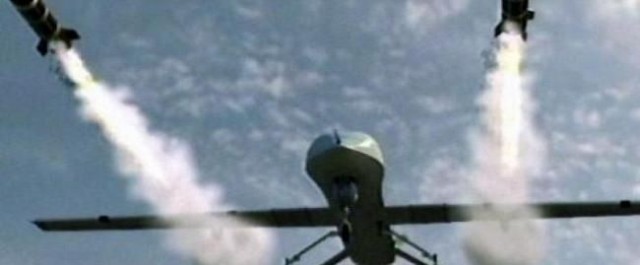 drone firing hellfire missiles