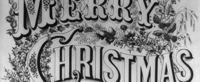 vintage merry christmas graphic