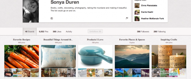 pinterest screenshot
